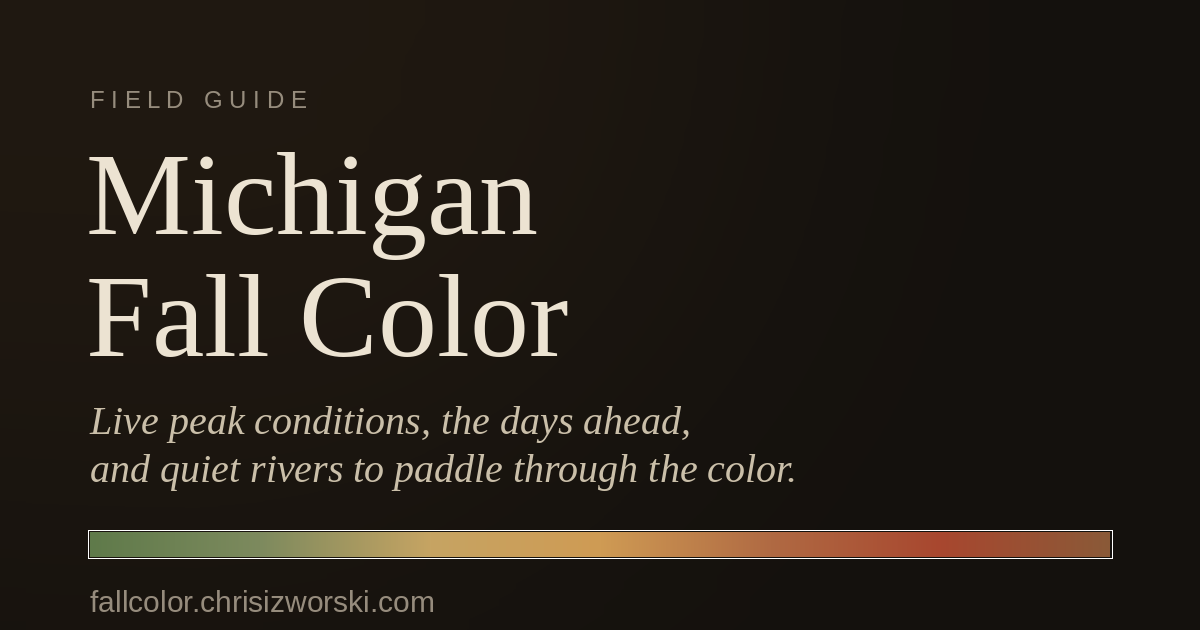 Color Guide Turing Michigan Fall Color Map 2026: Live Peak Color Forecast
